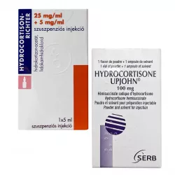 Гидрокортизон 100мг Франция (аналог Гидрокортизон Рихтер) для пригот. раств. д/инъекций фл №1 фото